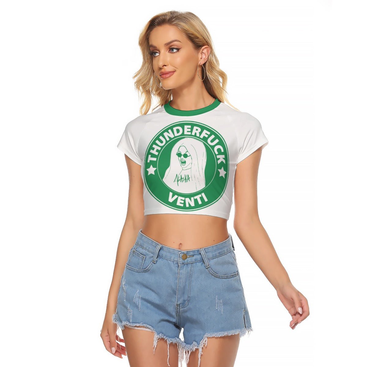 Alaska 5000 - Thunderfuck Venti Baseball Crop T-Shirt - dragqueenmerch