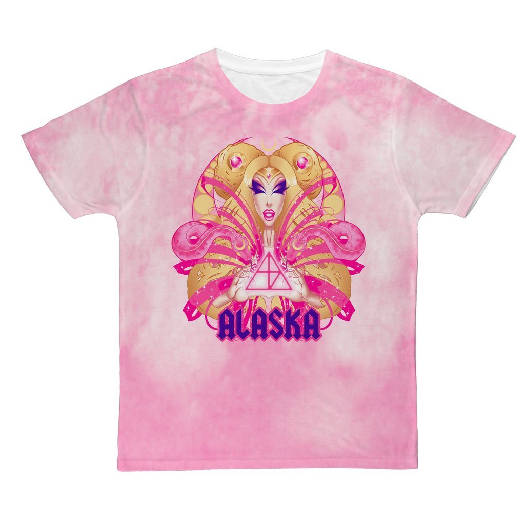 ALASKA "ANIME" CLOUD DYE ALL OVER PRINT T-SHIRT