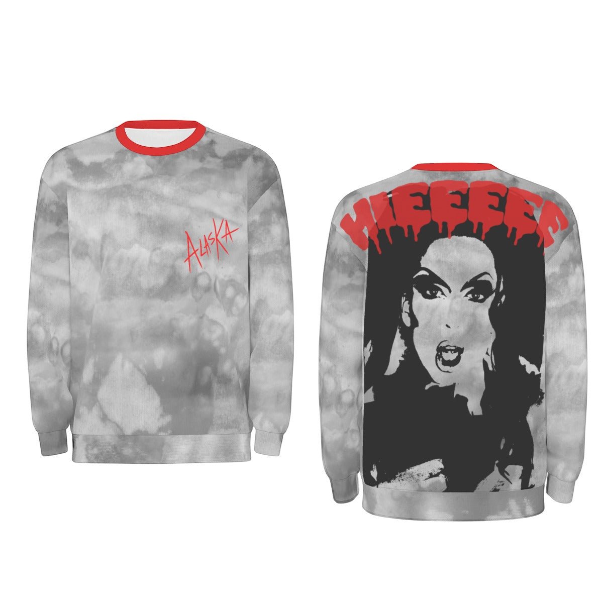 Alaska - Hiiiiiee Drop Shoulder Sweatshirt - dragqueenmerch