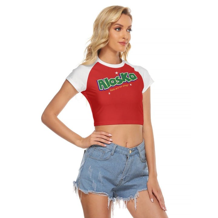 Alaska - Nails are for Drag Baseball Crop T-Shirt - dragqueenmerch