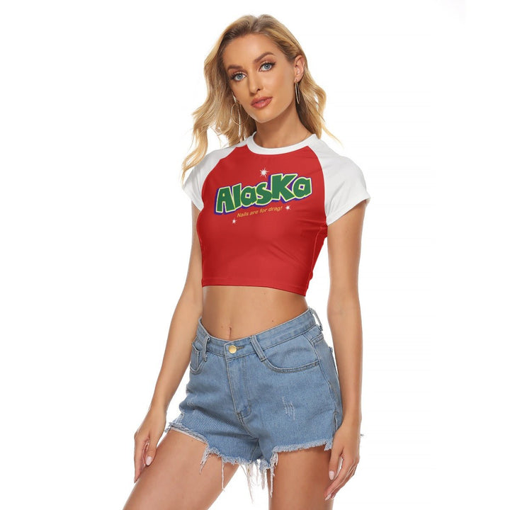 Alaska - Nails are for Drag Baseball Crop T-Shirt - dragqueenmerch