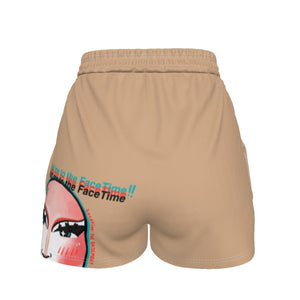Little Piece - Add me To the Face Time Casual Shorts
