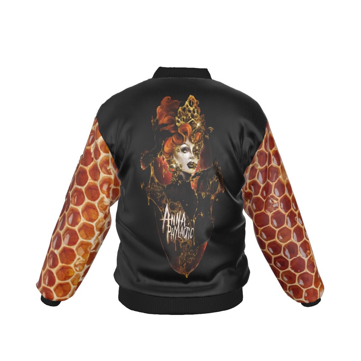 Anna Phylactic - Honeycomb All-Over Print Bomber Jacket - dragqueenmerch