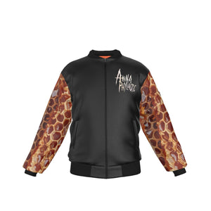 Anna Phylactic - Honeycomb All-Over Print Bomber Jacket
