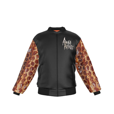 Anna Phylactic - Honeycomb All-Over Print Bomber Jacket