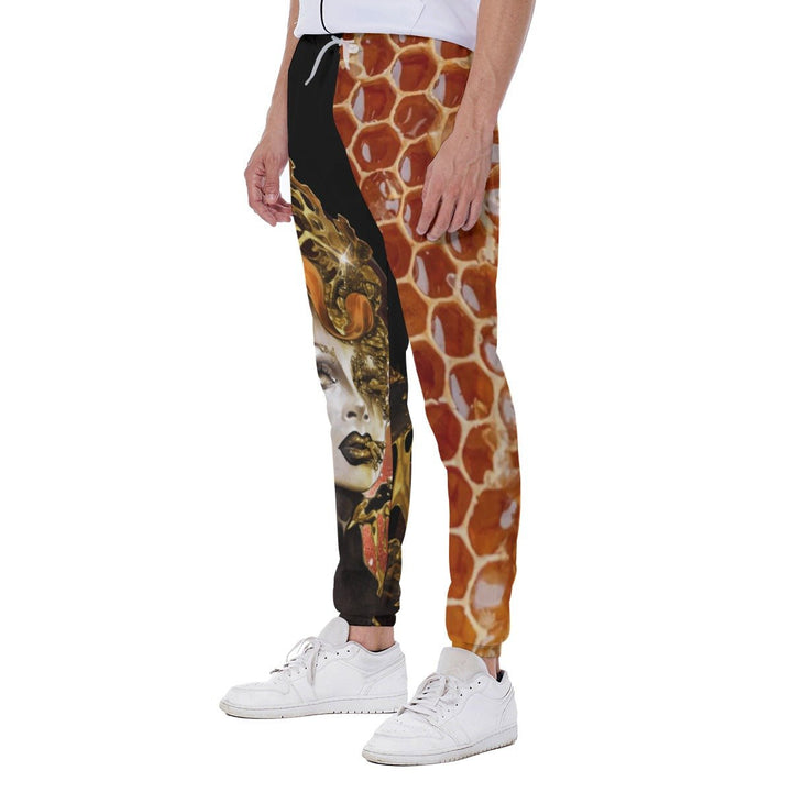 Anna Phylactic - Honeycomb All-Over Print Joggers - dragqueenmerch