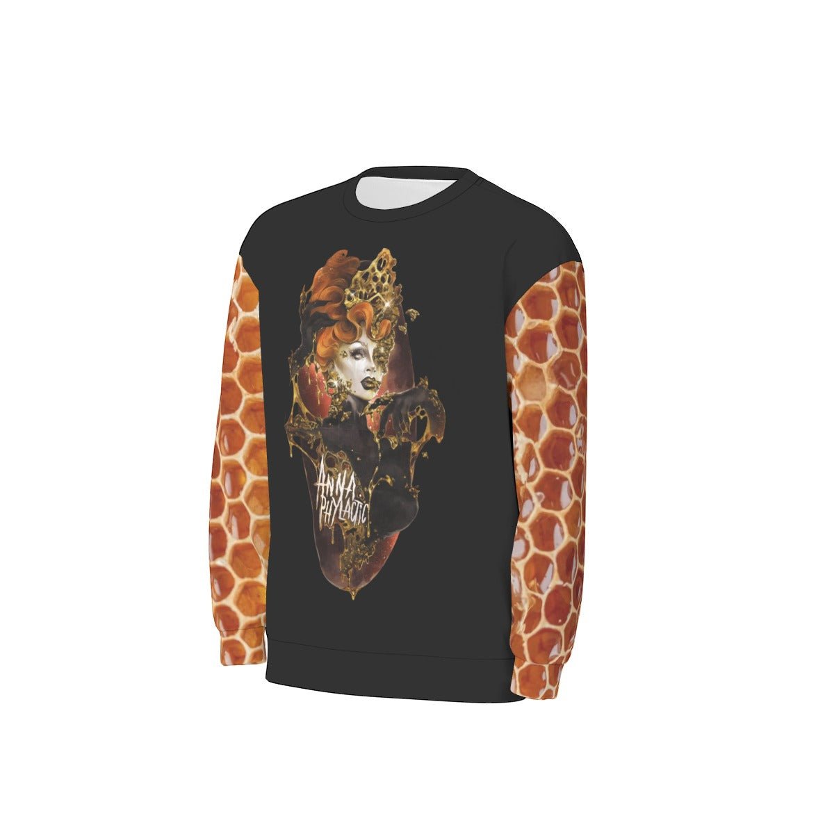 Anna Phylactic - Honeycomb Sleeve All-Over Print Jumper - dragqueenmerch