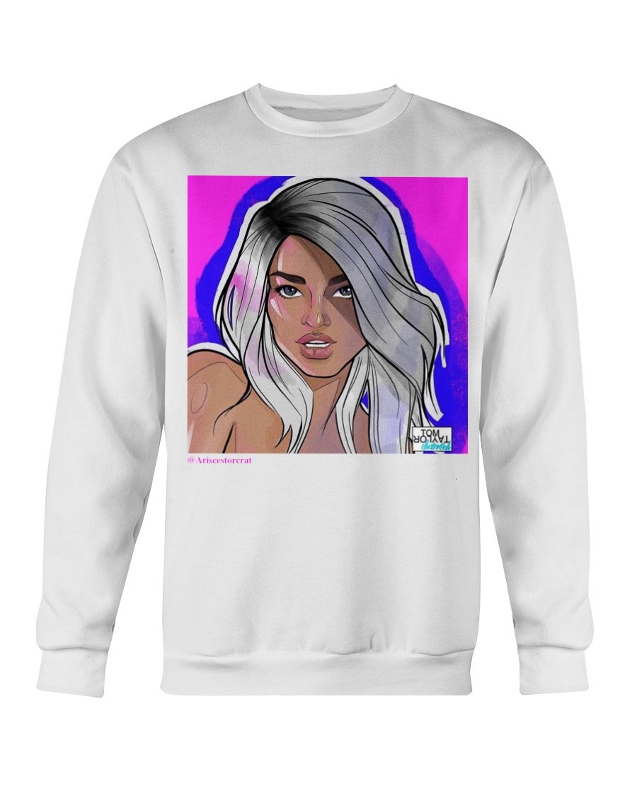 ARISCE WANZER "TOM TAYLOR SILVER" CREW NECK SWEATSHIRT - dragqueenmerch
