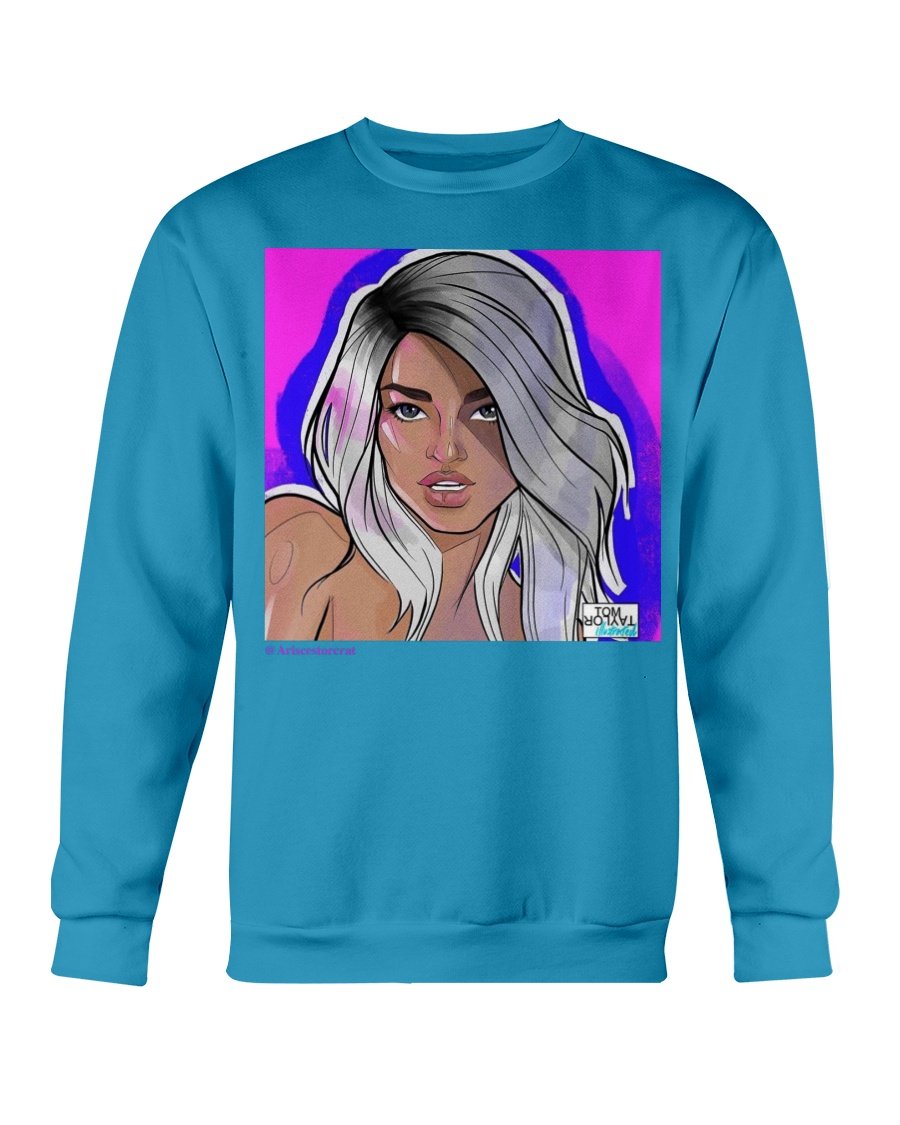 ARISCE WANZER "TOM TAYLOR SILVER" CREW NECK SWEATSHIRT - dragqueenmerch