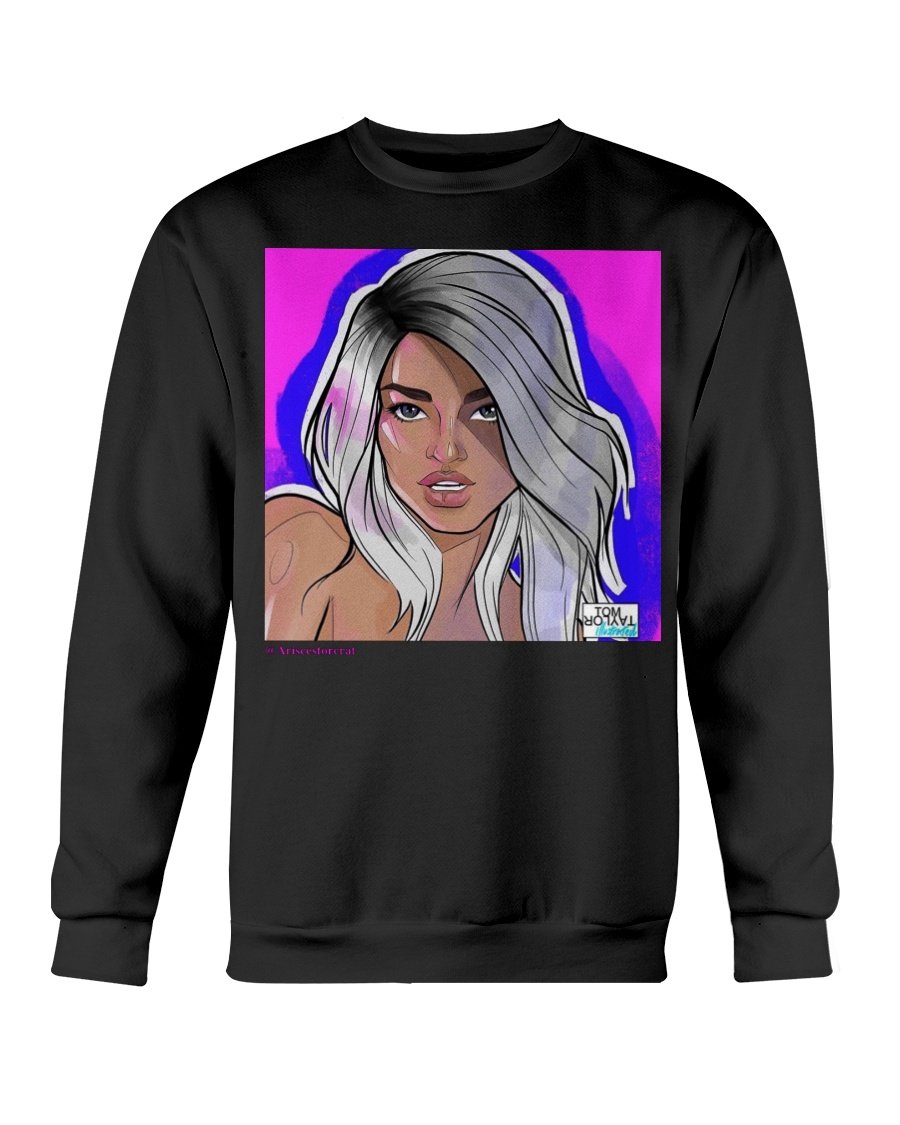 ARISCE WANZER "TOM TAYLOR SILVER" CREW NECK SWEATSHIRT - dragqueenmerch