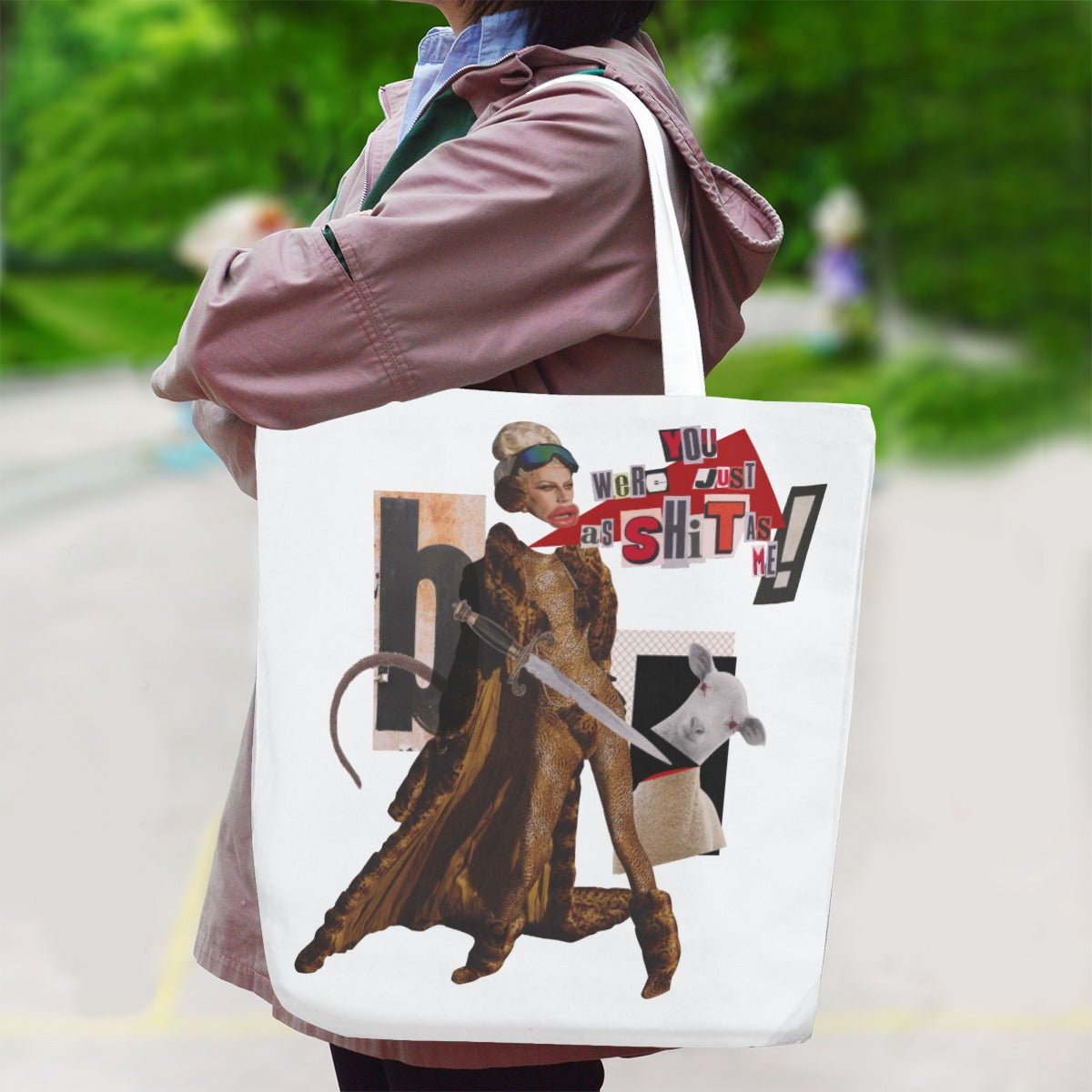 Banksie - A Bit Shit Jumbo Tote Bag - dragqueenmerch