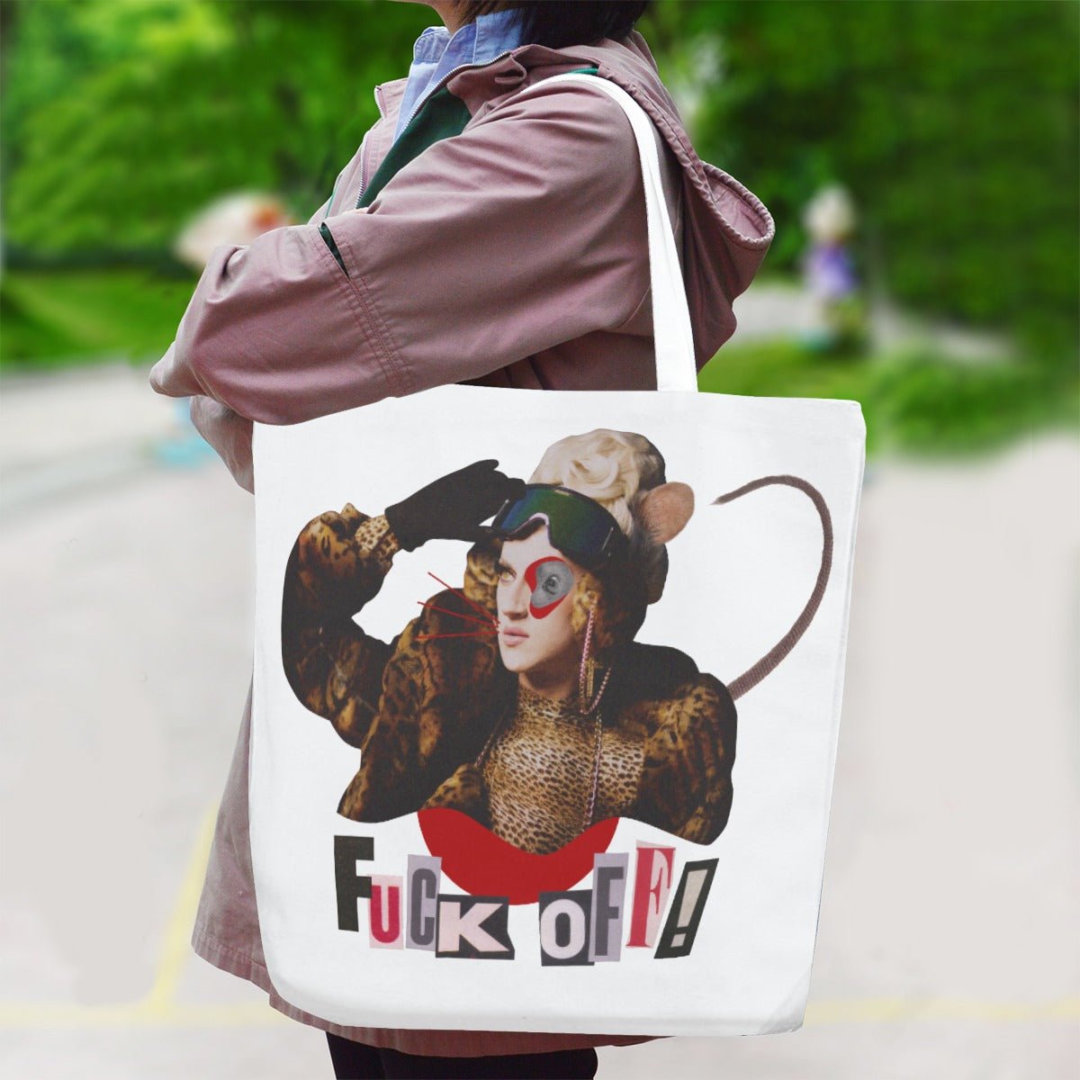 Banksie - Fuck Off Jumbo Tote Bag - dragqueenmerch