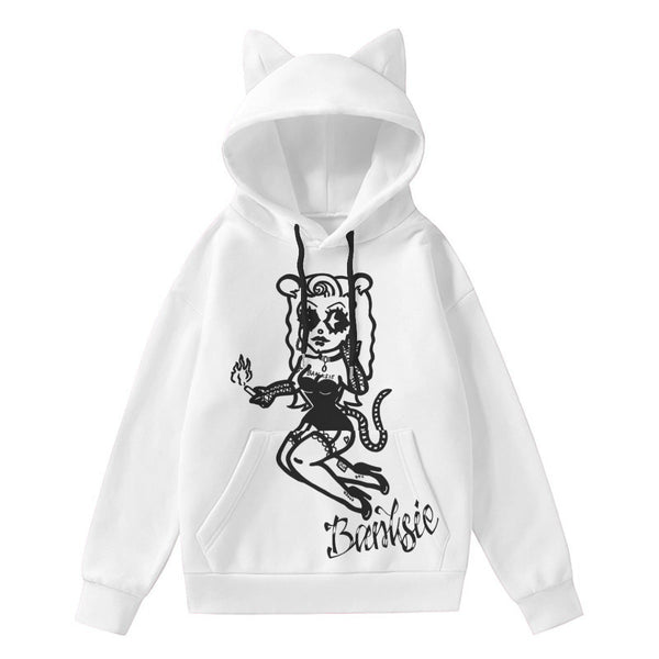 Banksie - Rat Queen Logo Hoodie with Ears - dragqueenmerch