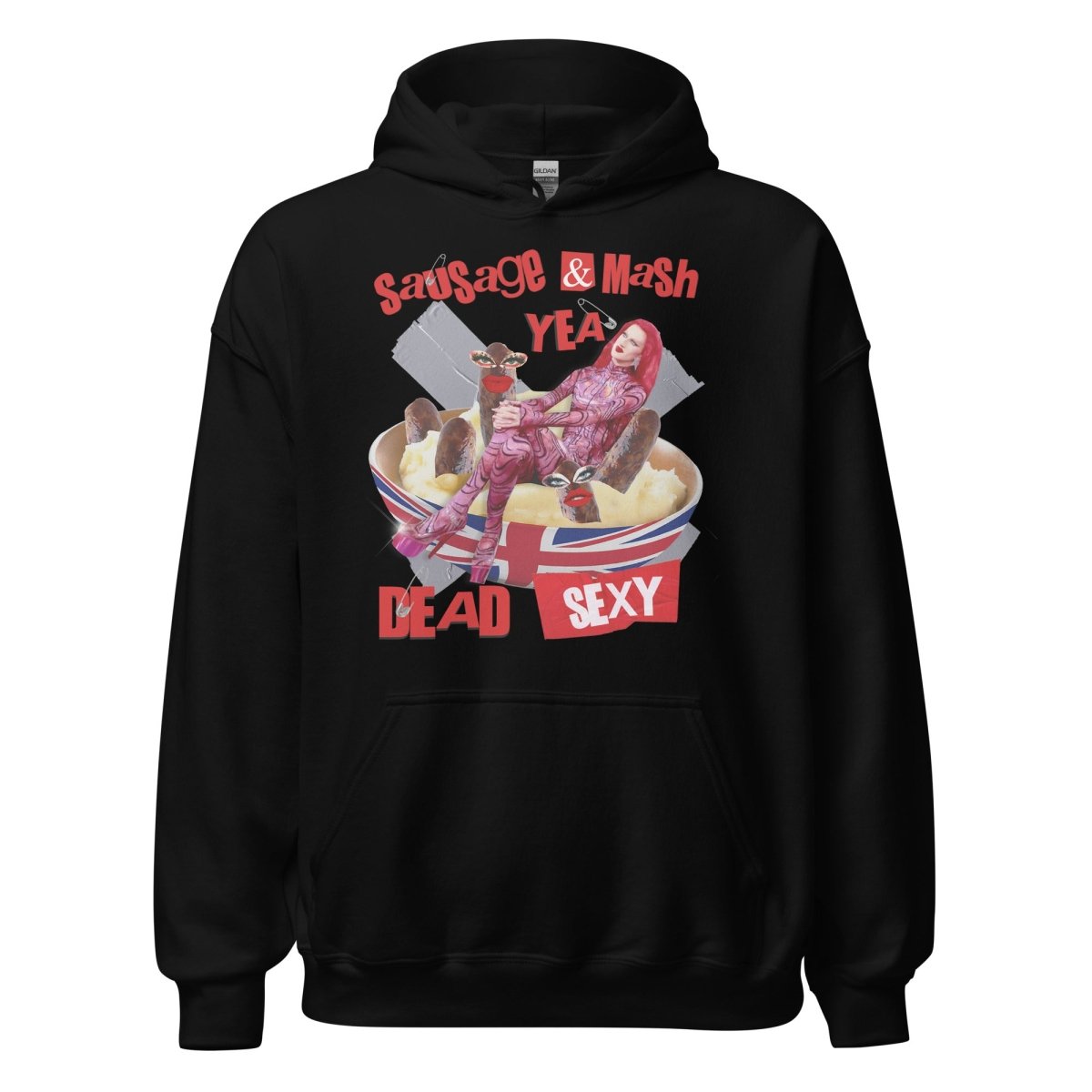 Banksie - Sausage & Mash Dead Sexy Hoodie - dragqueenmerch
