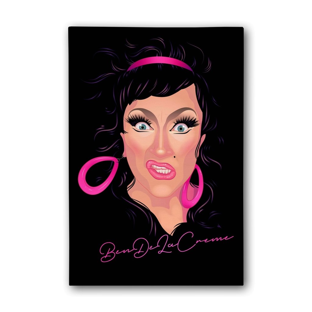 BenDelaCreme - Dela & The Hologram Canvas Print - dragqueenmerch