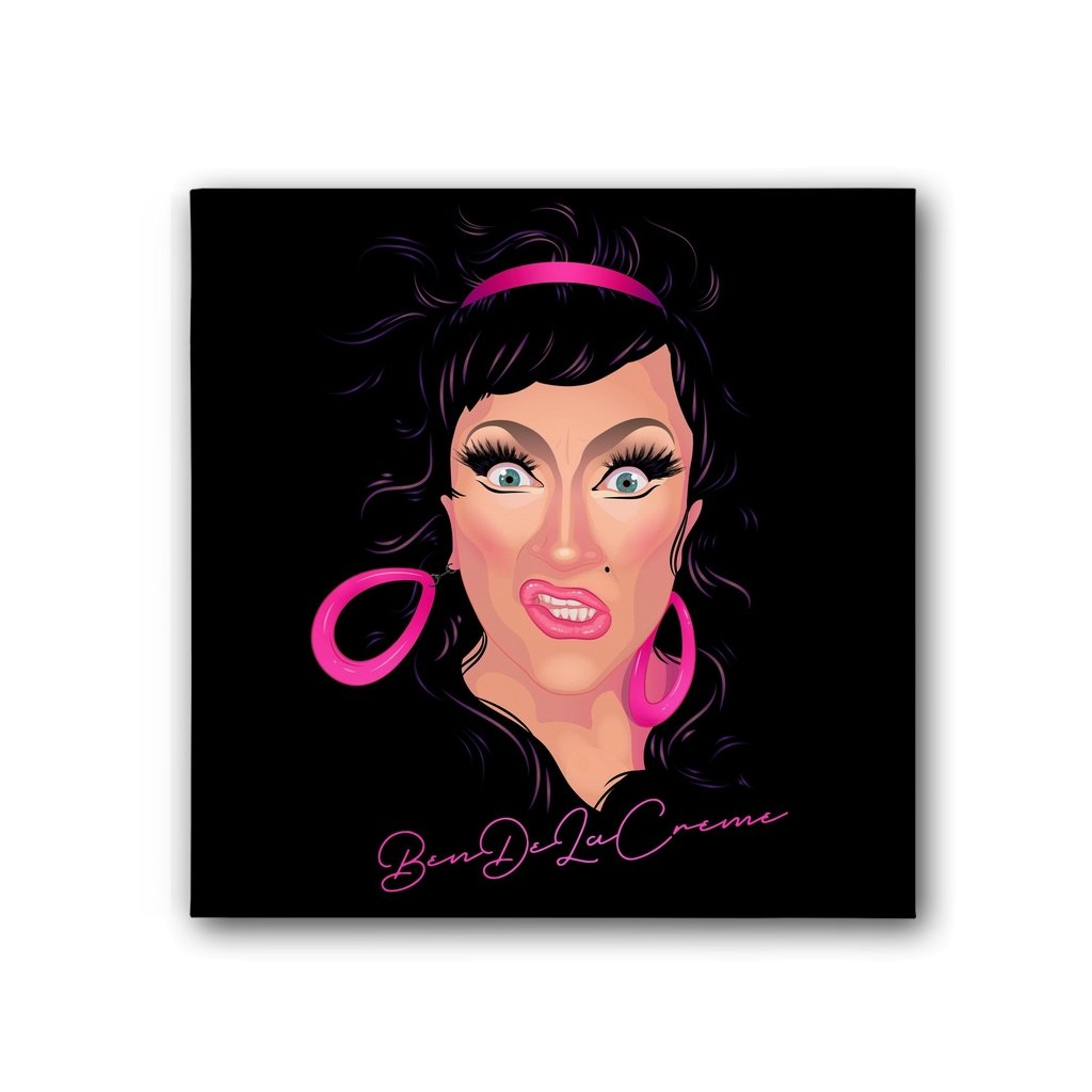 BenDelaCreme - Dela & The Hologram Canvas Print - dragqueenmerch