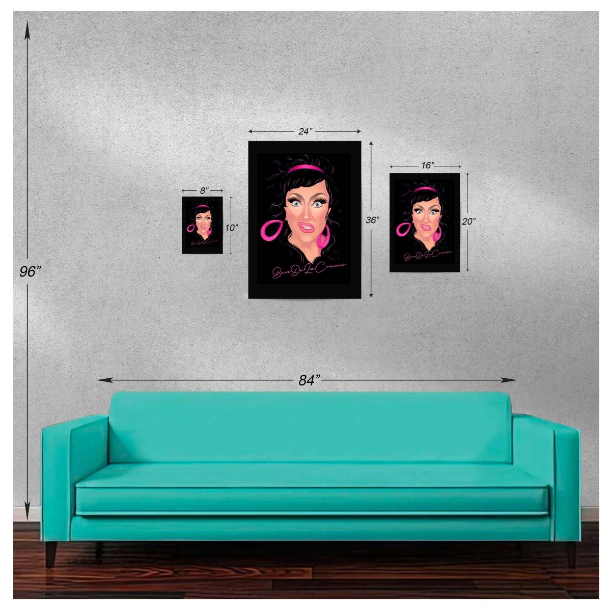 BenDelaCreme - Dela & The Hologram Poster - dragqueenmerch