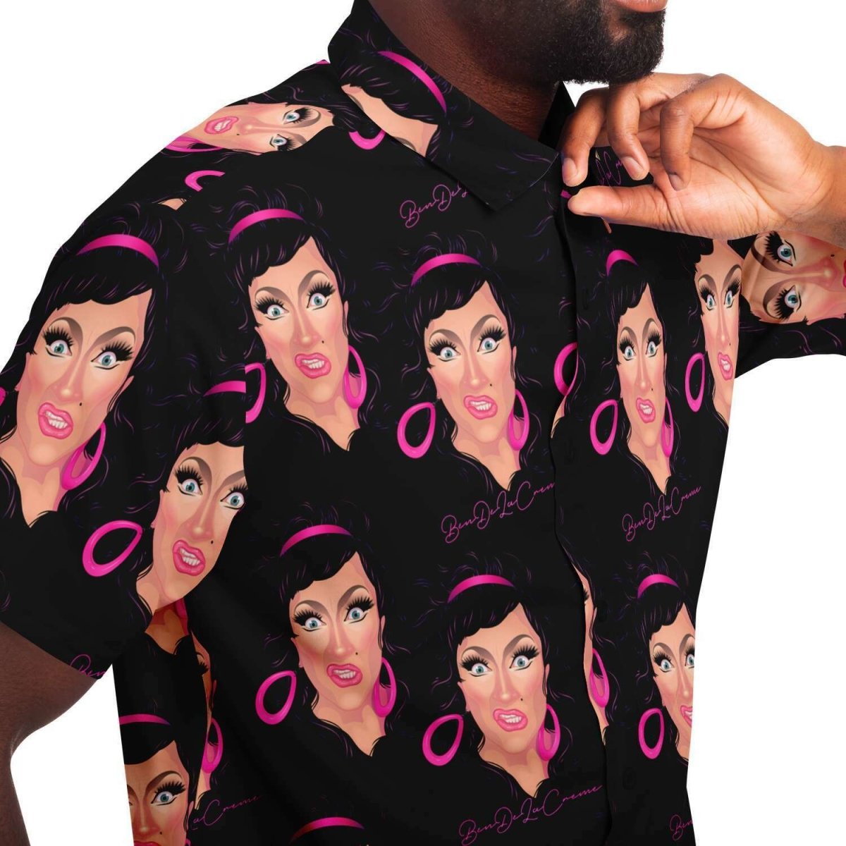 Bendelacreme Pattern Camp Shirt - dragqueenmerch