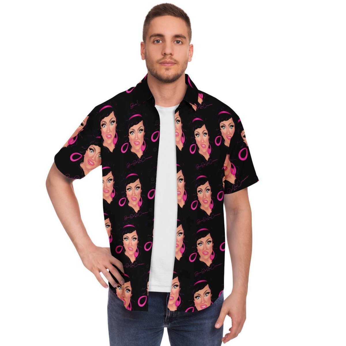 Bendelacreme Pattern Camp Shirt - dragqueenmerch