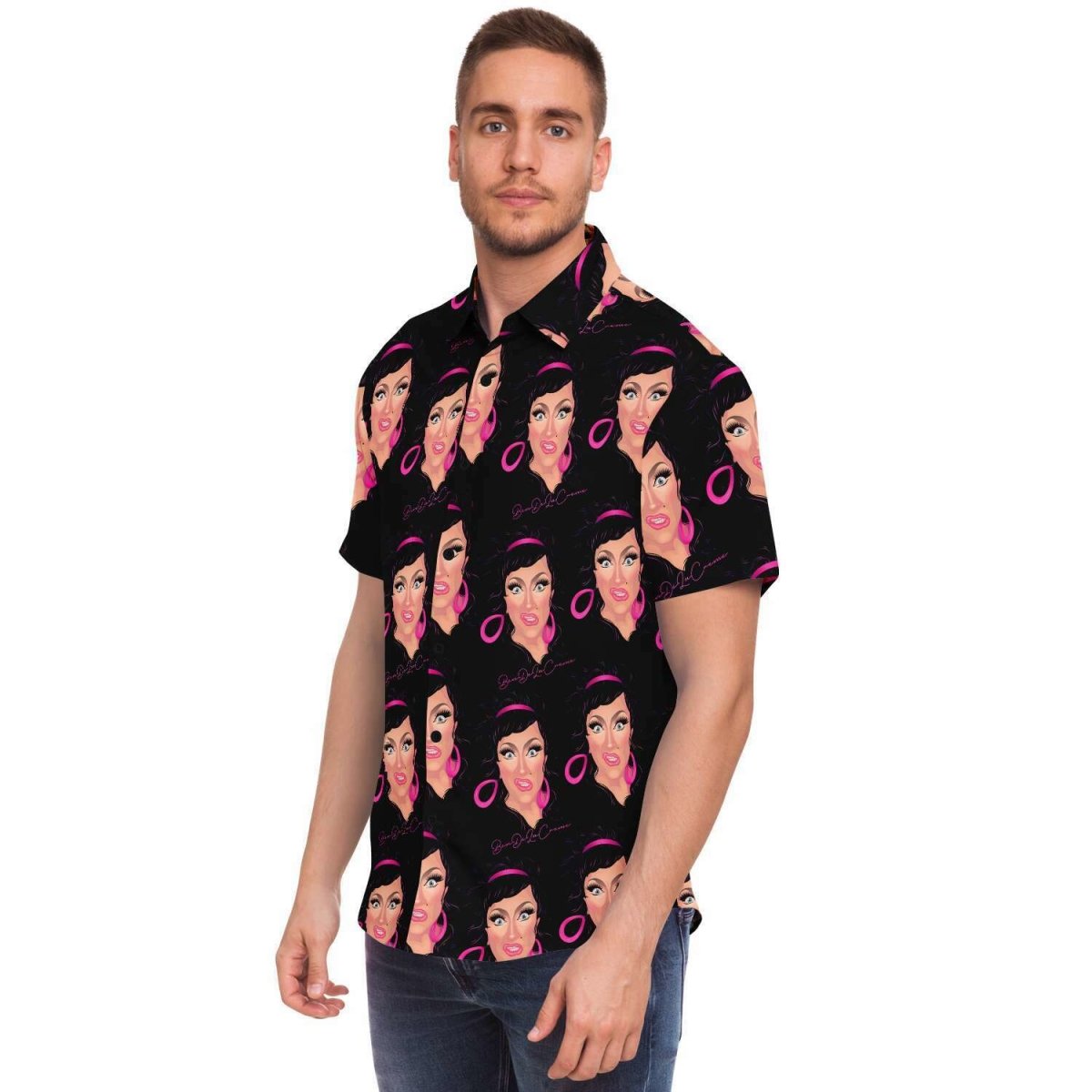 Bendelacreme Pattern Camp Shirt - dragqueenmerch