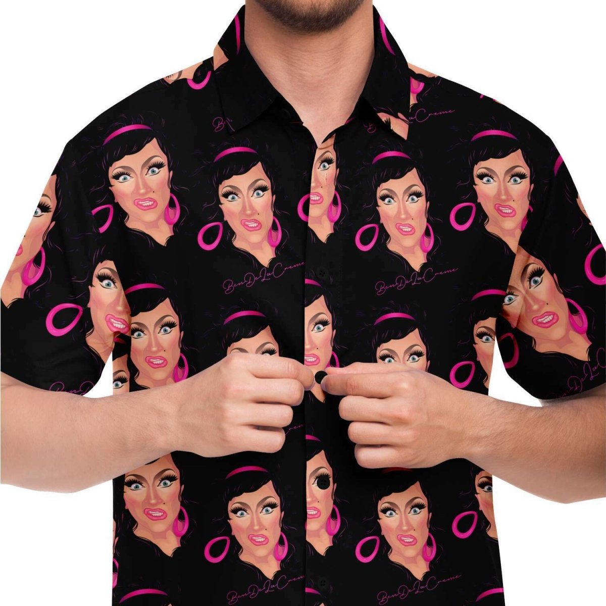 Bendelacreme Pattern Camp Shirt - dragqueenmerch