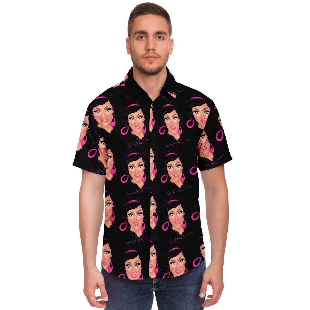 Bendelacreme Pattern Camp Shirt - dragqueenmerch