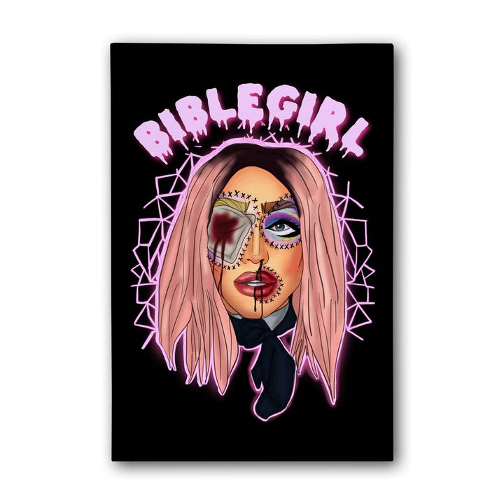 BibleGirl - Eyebola Canvas Print - dragqueenmerch