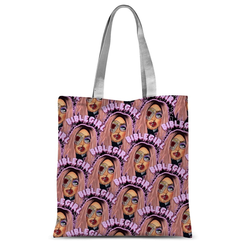 BibleGirl Eyebola Tote Bag - dragqueenmerch