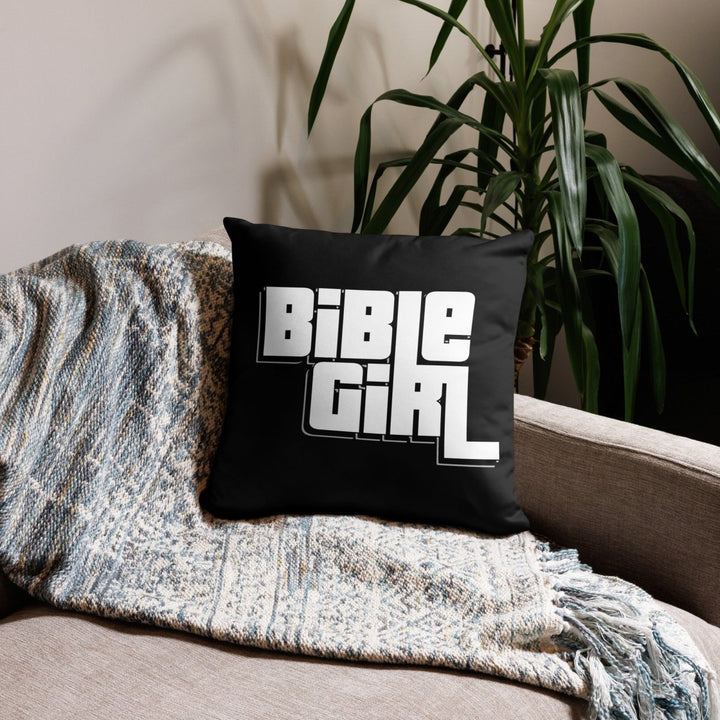 BibleGirl - GTA Logo Black Throw Pillow - dragqueenmerch