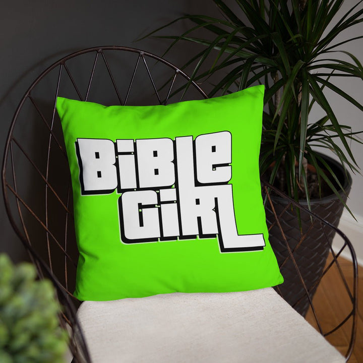 BibleGirl - GTA Logo Throw Pillow - dragqueenmerch