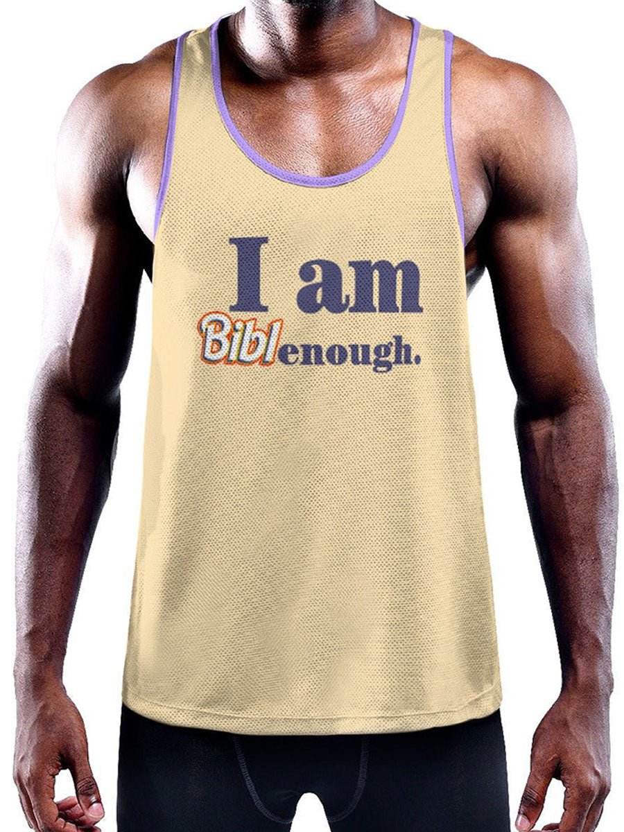 BIbleGirl - I am Biblenough Muscle Tank Top - dragqueenmerch