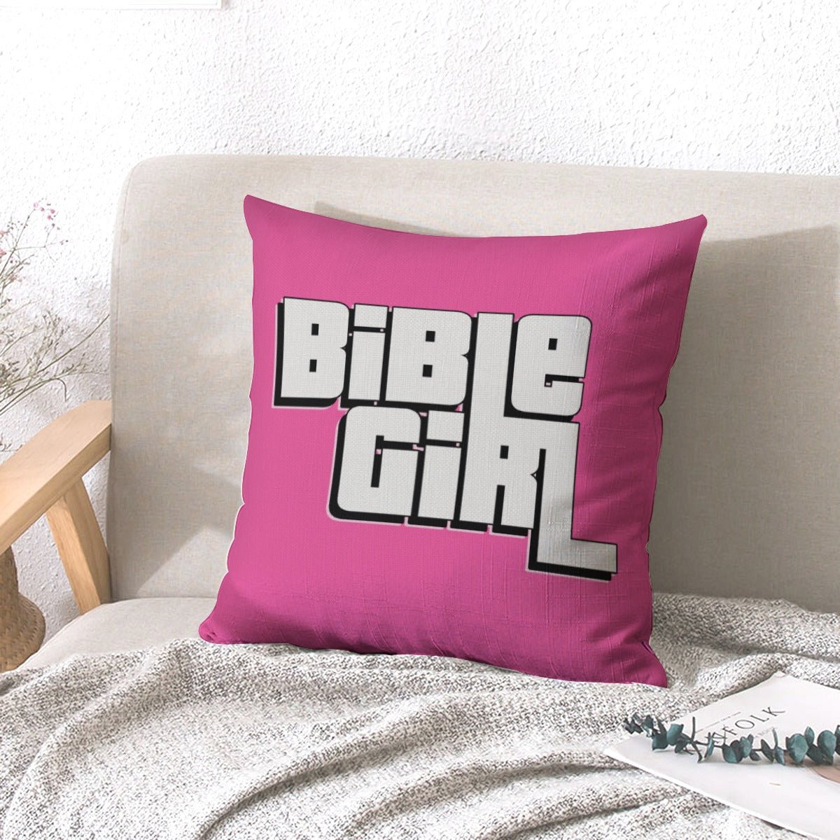 BibleGirl - Silly Rabbit Throw Pillow - dragqueenmerch