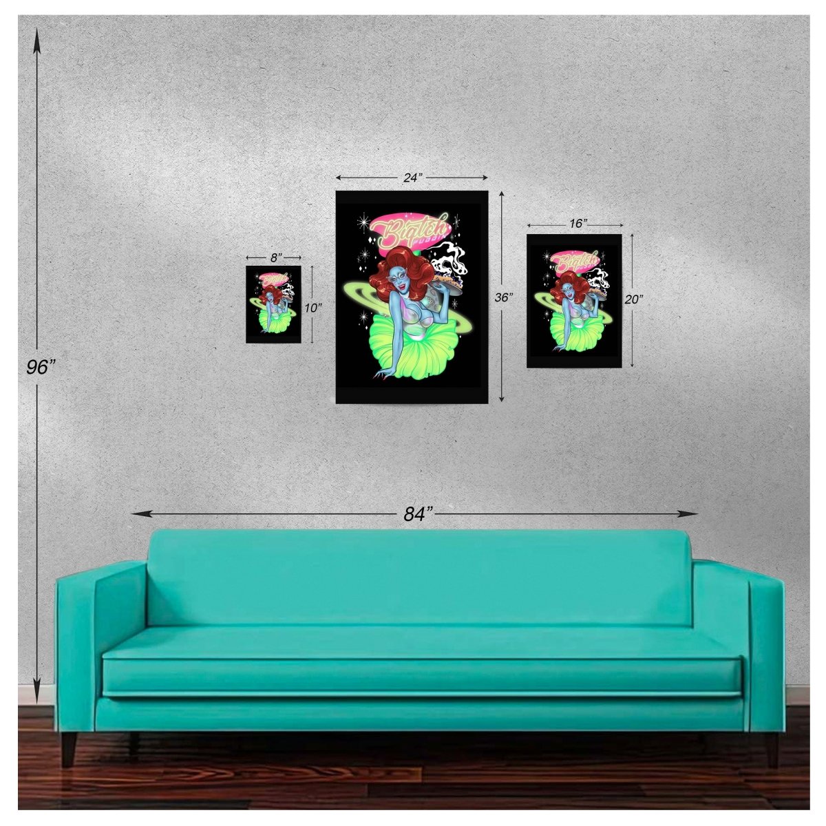 Biqtch Puddin - Alien Poster - dragqueenmerch