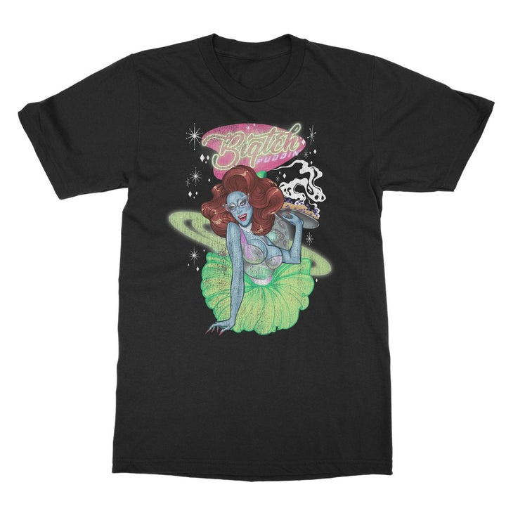 Biqtch Puddin - Alien Vintage T-Shirt - dragqueenmerch
