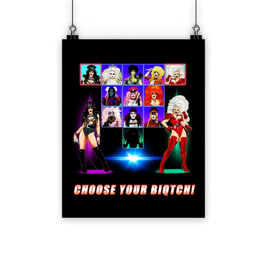 Biqtch Puddin - Choose Your Biqtch Poster - dragqueenmerch