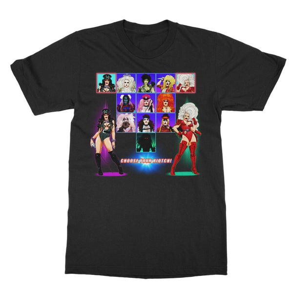 Biqtch Puddin - Choose Your Fighter T-Shirt - dragqueenmerch