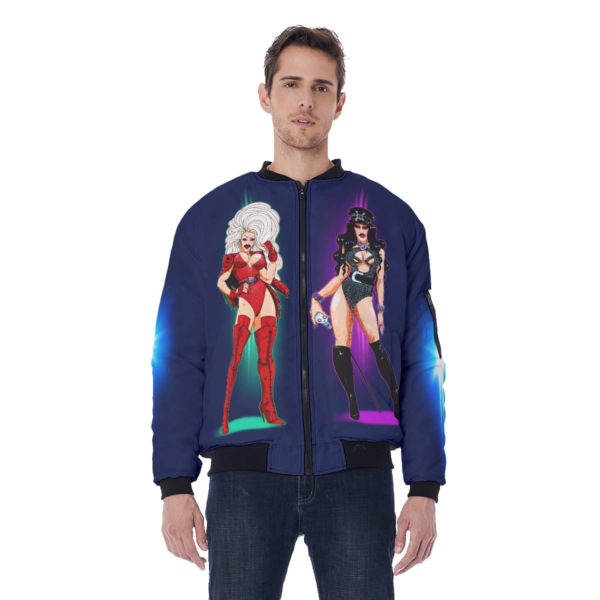 Biqtch Puddin - Choose Your Fighter Unisex Bomber Jacket - dragqueenmerch