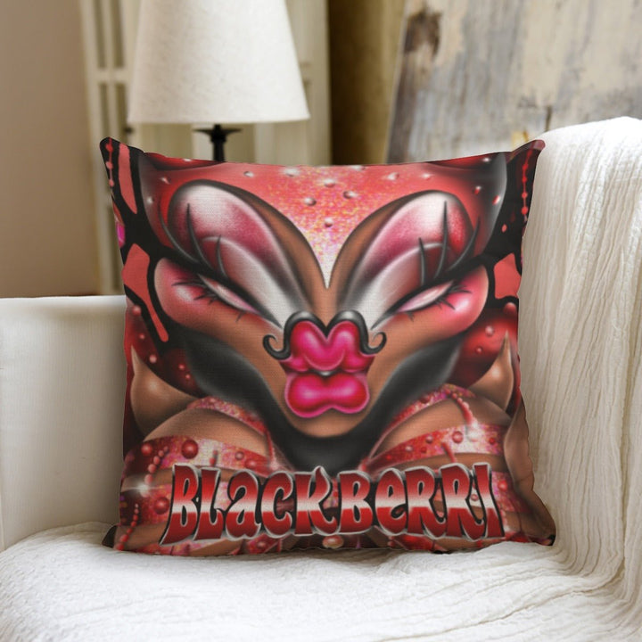 Blackberri - Bearded Beauty of Texas Throw Pillow - dragqueenmerch