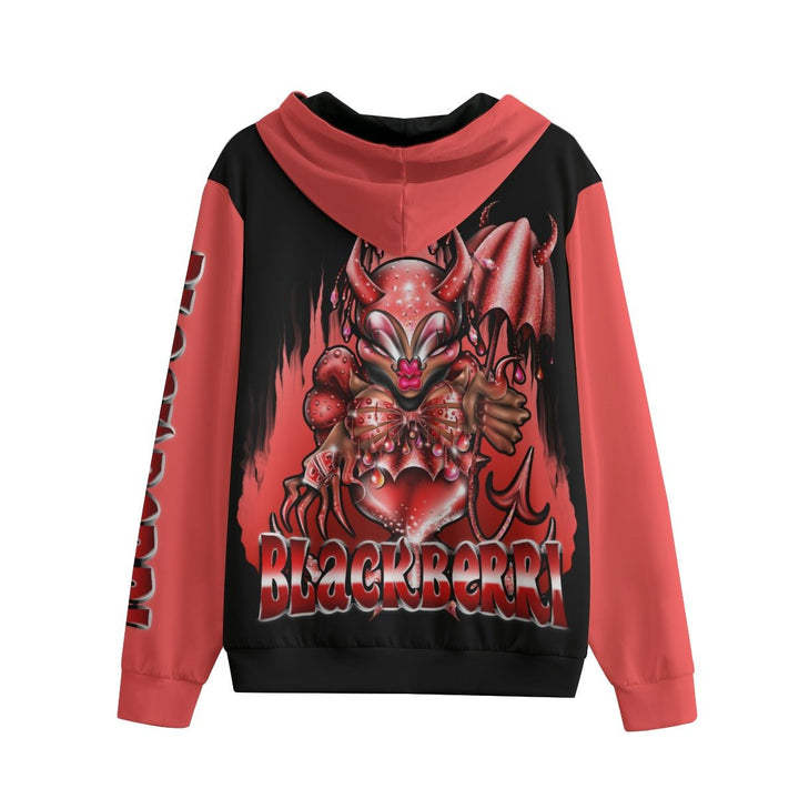 Blackberri - Bearded Beauty Unisex Zip Hoodie - dragqueenmerch