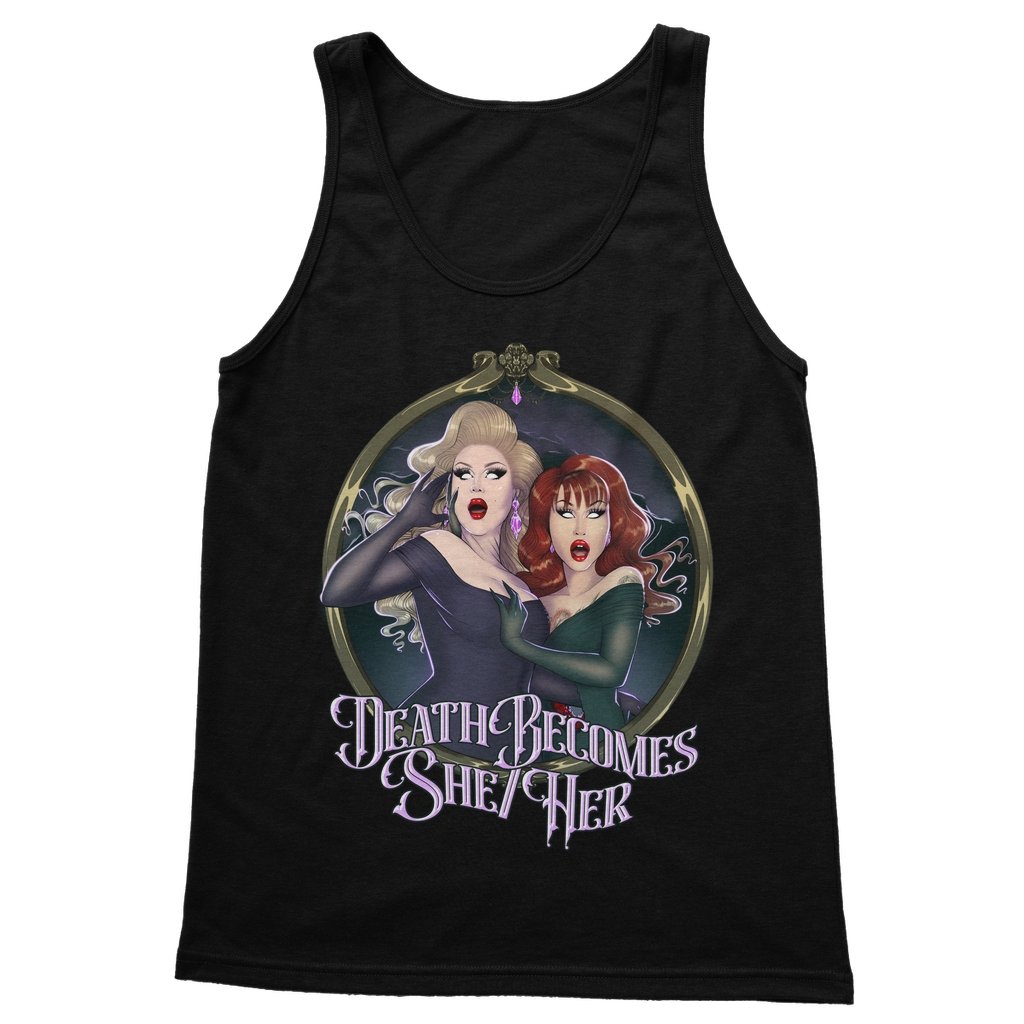 BOA - DEATH BECOMES SHE/HER TANK TOP - dragqueenmerch