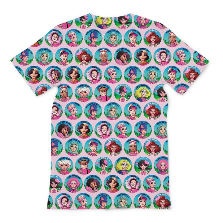 CAMP WANNAKIKI "CAMPERS" ALL OVER PRINT T-SHIRT - dragqueenmerch