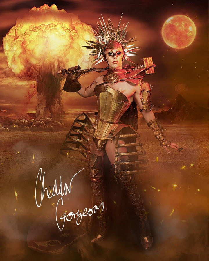 Cheddar Gorgeous - Gladiator Signed Print - dragqueenmerch