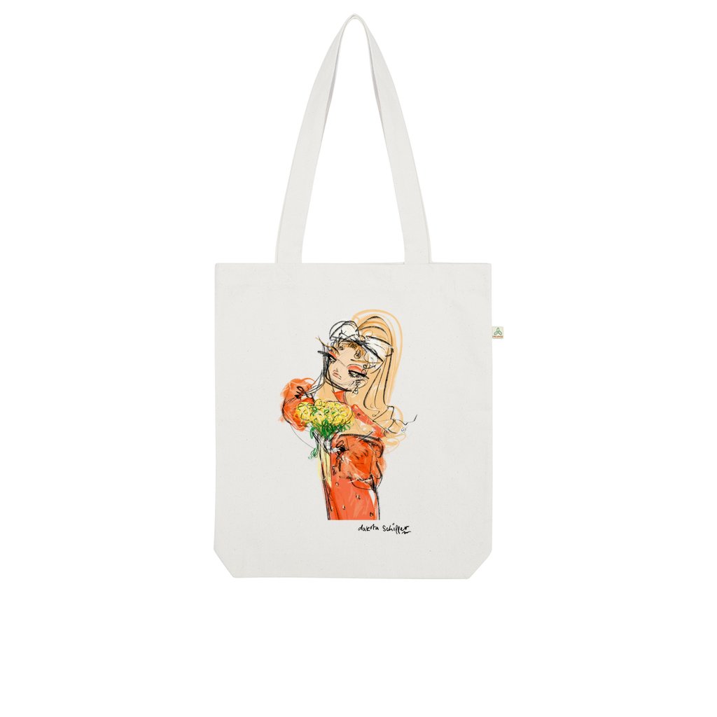 Dakota Schiffer - Yellow Flowers Organic Tote Bag - dragqueenmerch