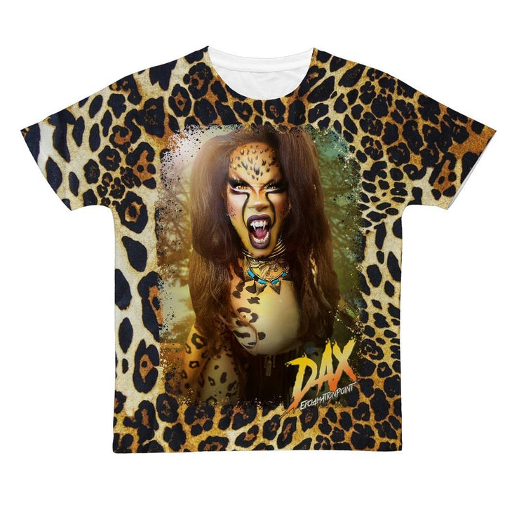 DAX EXCLAMATIONPOINT "THE CHEETAH" ALL OVER PRINT T-SHIRT - dragqueenmerch