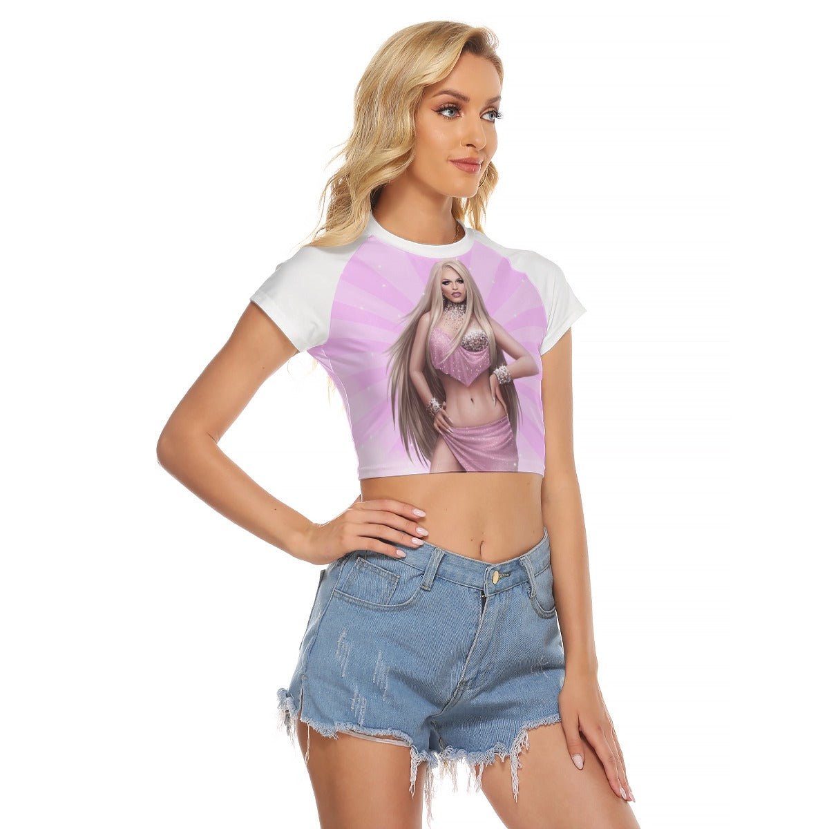 Derrick Barry - @Leoshki Baseball Crop T-Shirt - dragqueenmerch