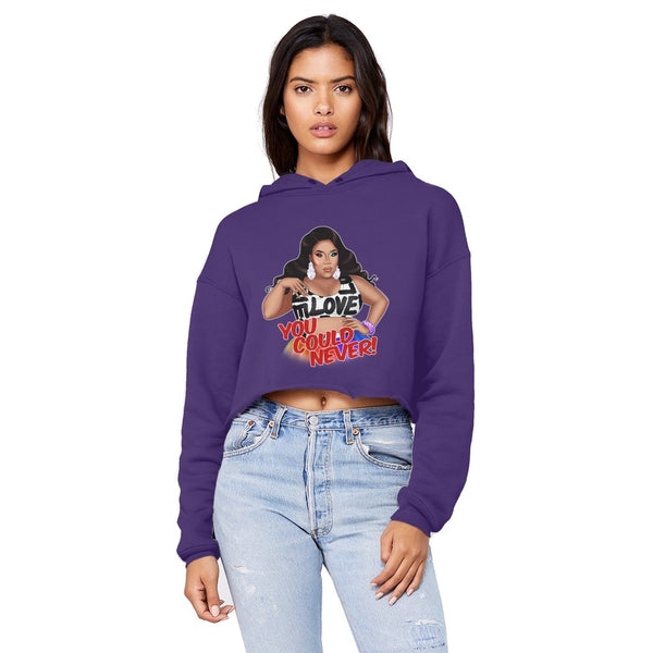 DIAMOND DIOR DAVENPORT "YOU COULD NEVER" CROPPED HOODIE (UNISEX)