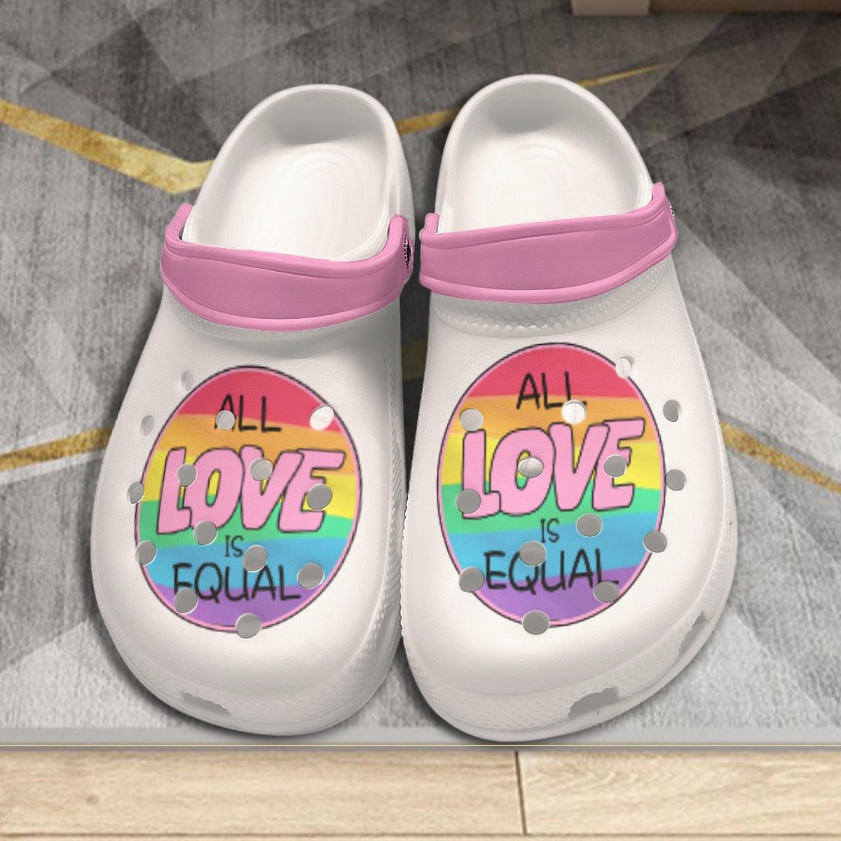 DQM - All Love is Equal Unisex Clog Sandals - dragqueenmerch