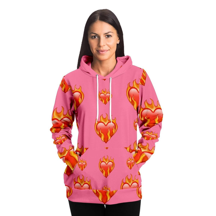 DQM "FLAMIN' HEART" EMOJI COLLECTION HOODIE - dragqueenmerch