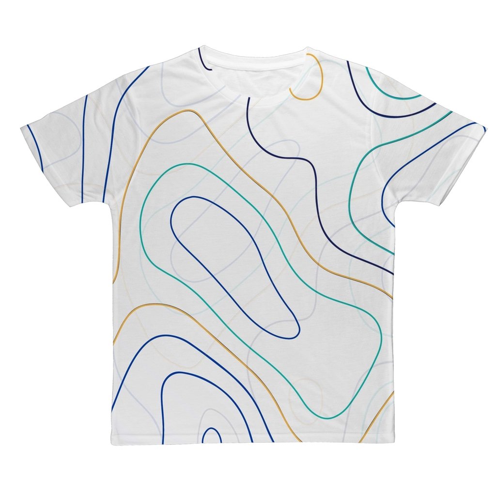 DQM "MOONLIGHT MAP" FAR OUT FANTASY COLLECTION ALL OVER PRINT T-SHIRT