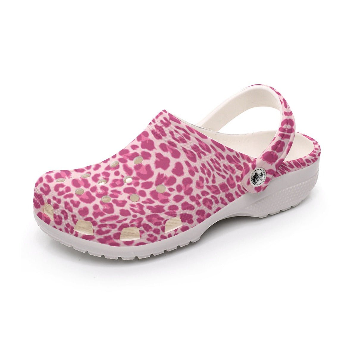 DQM - Pink Leopard Unisex Clog Sandals - dragqueenmerch